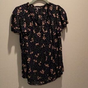Wit and wisdom Floral Black Blouse